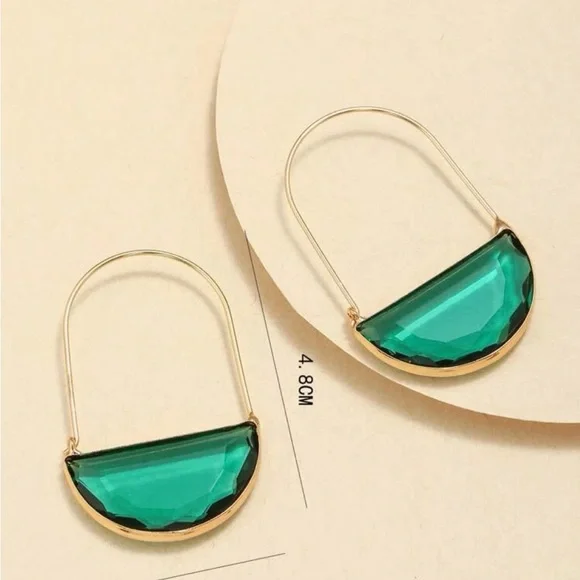 Anthropologie Crescent Hoop earrings - Picture 4 of 4
